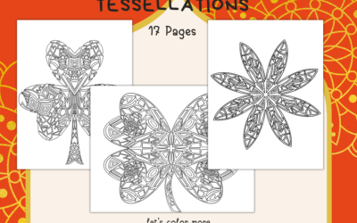 Discover Unique and Intricate Tessellation Patterns to Color