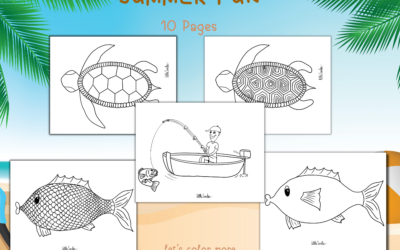 10 Summer Fun Coloring Pages