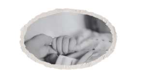 Mother and Baby Holding Hands